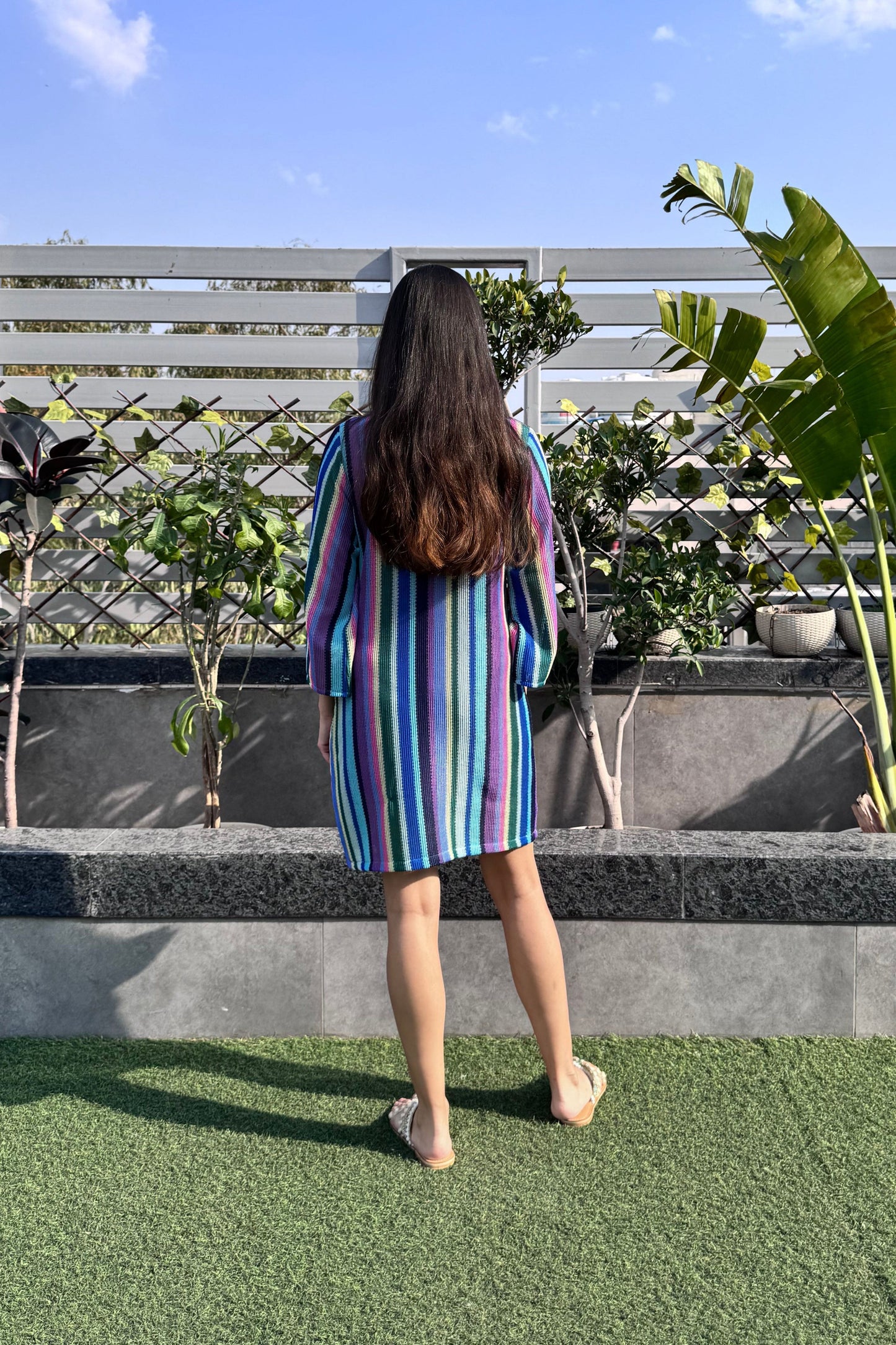 Purple Stripe Dress