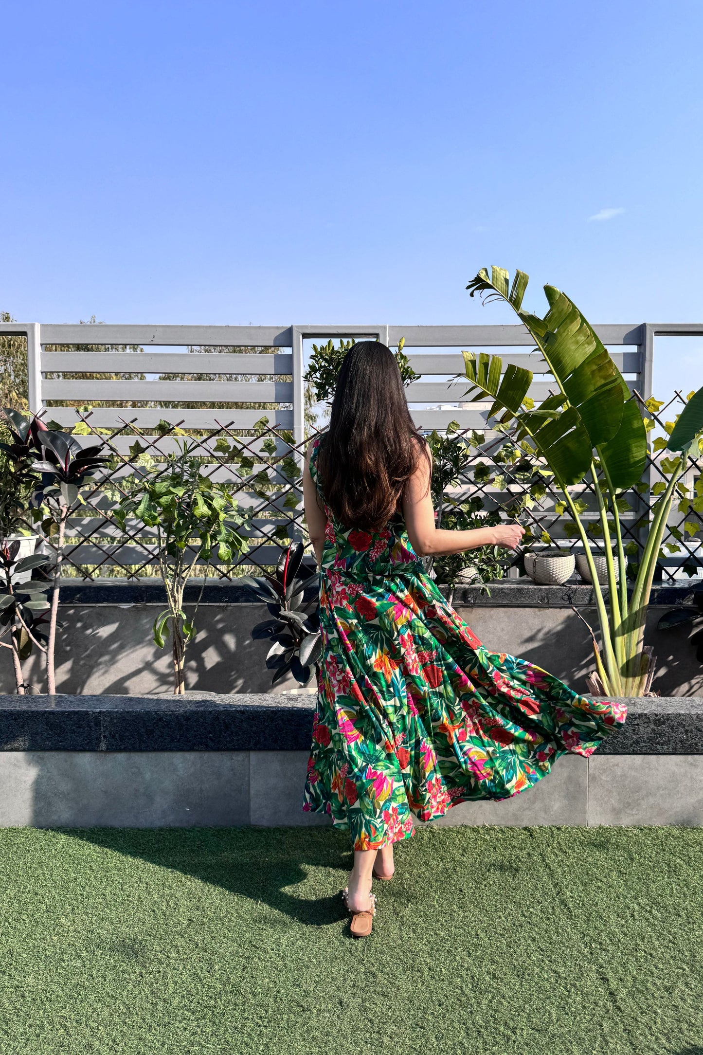 Floral Waistcoat Skirt Set