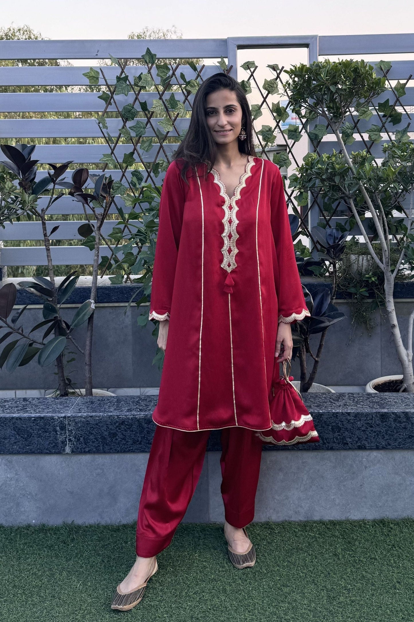Short Kurta Set With Salwar
