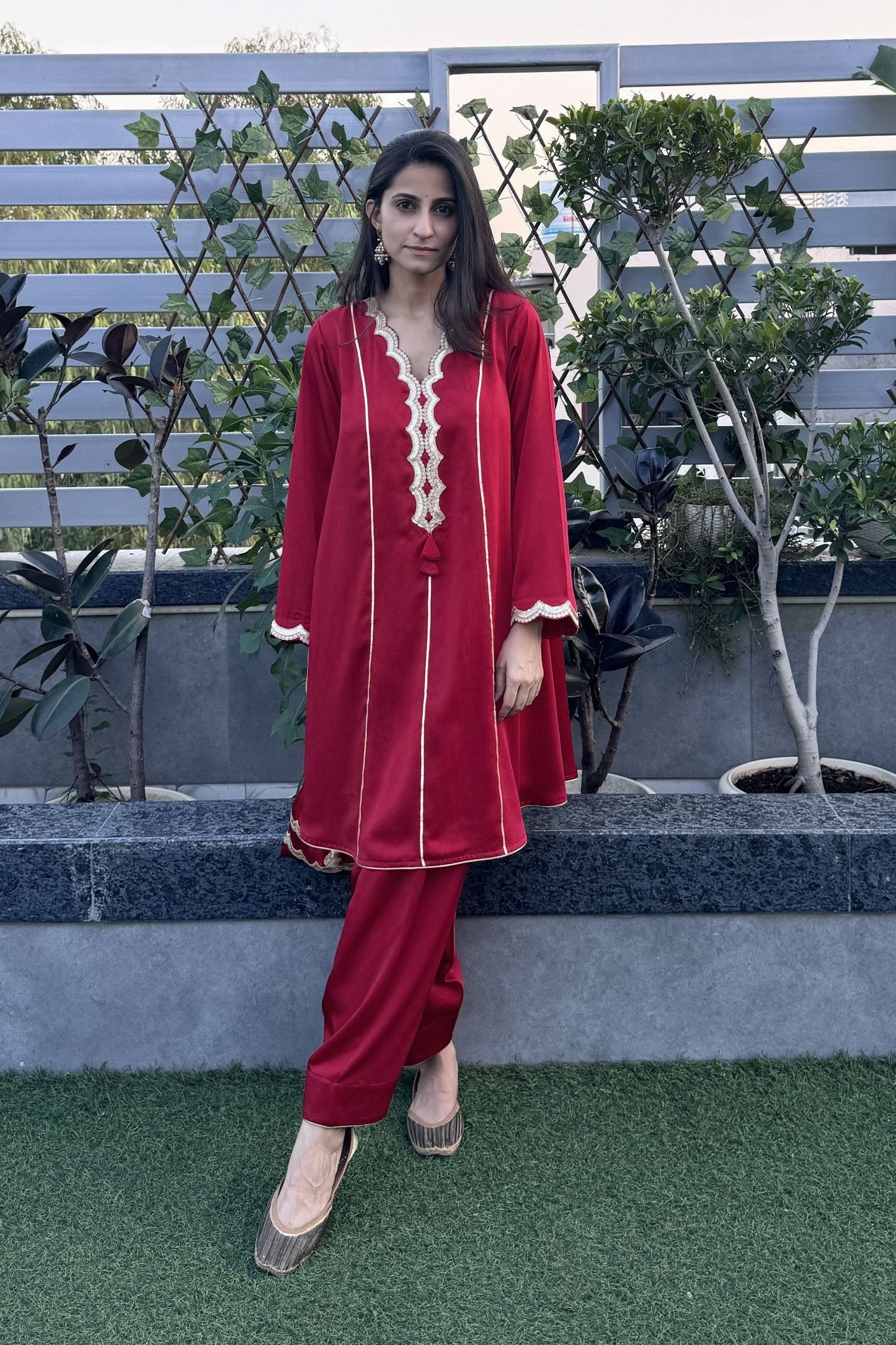 Short Kurta Set With Salwar