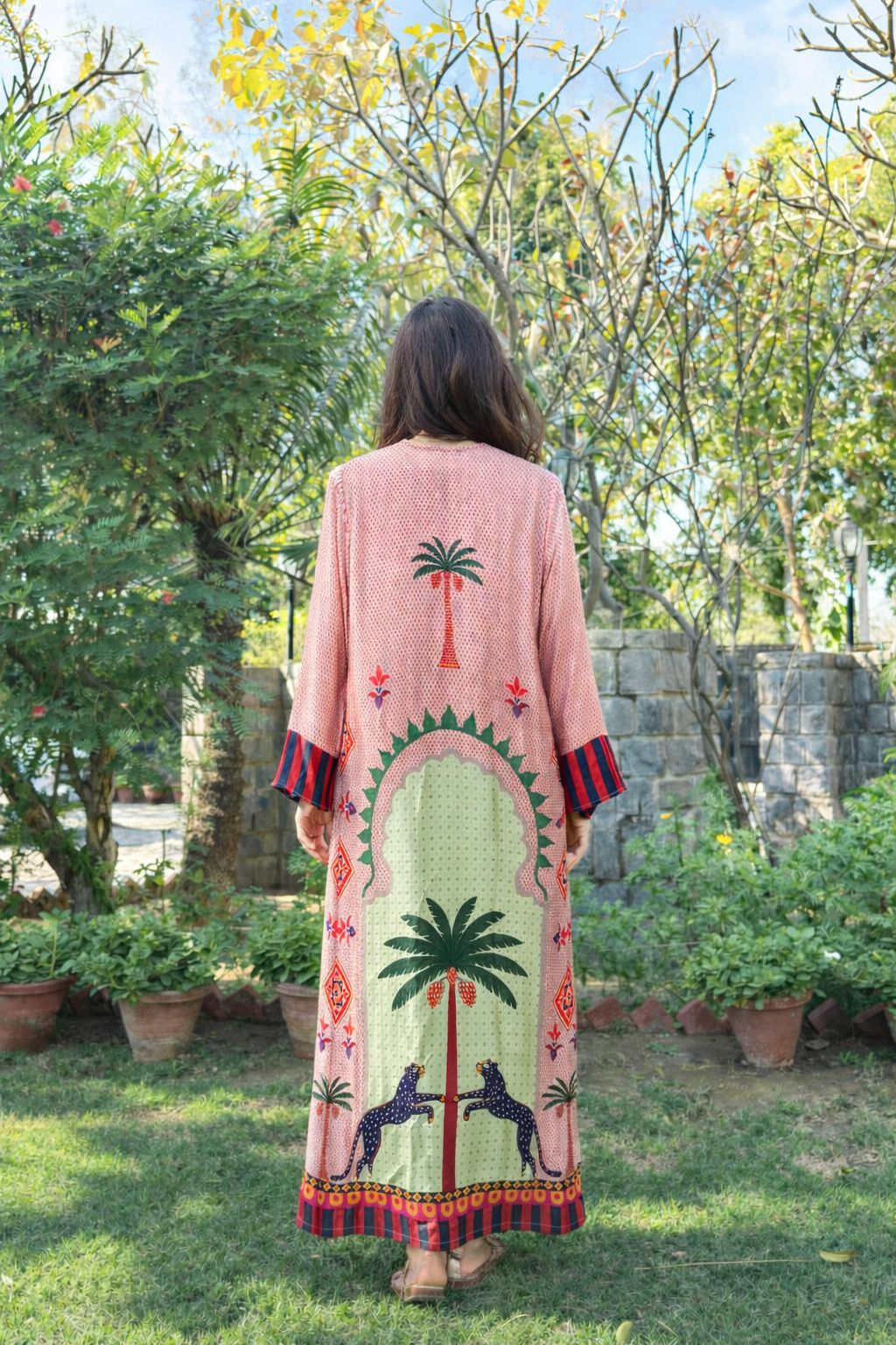 Palm Oath Print Kaftan