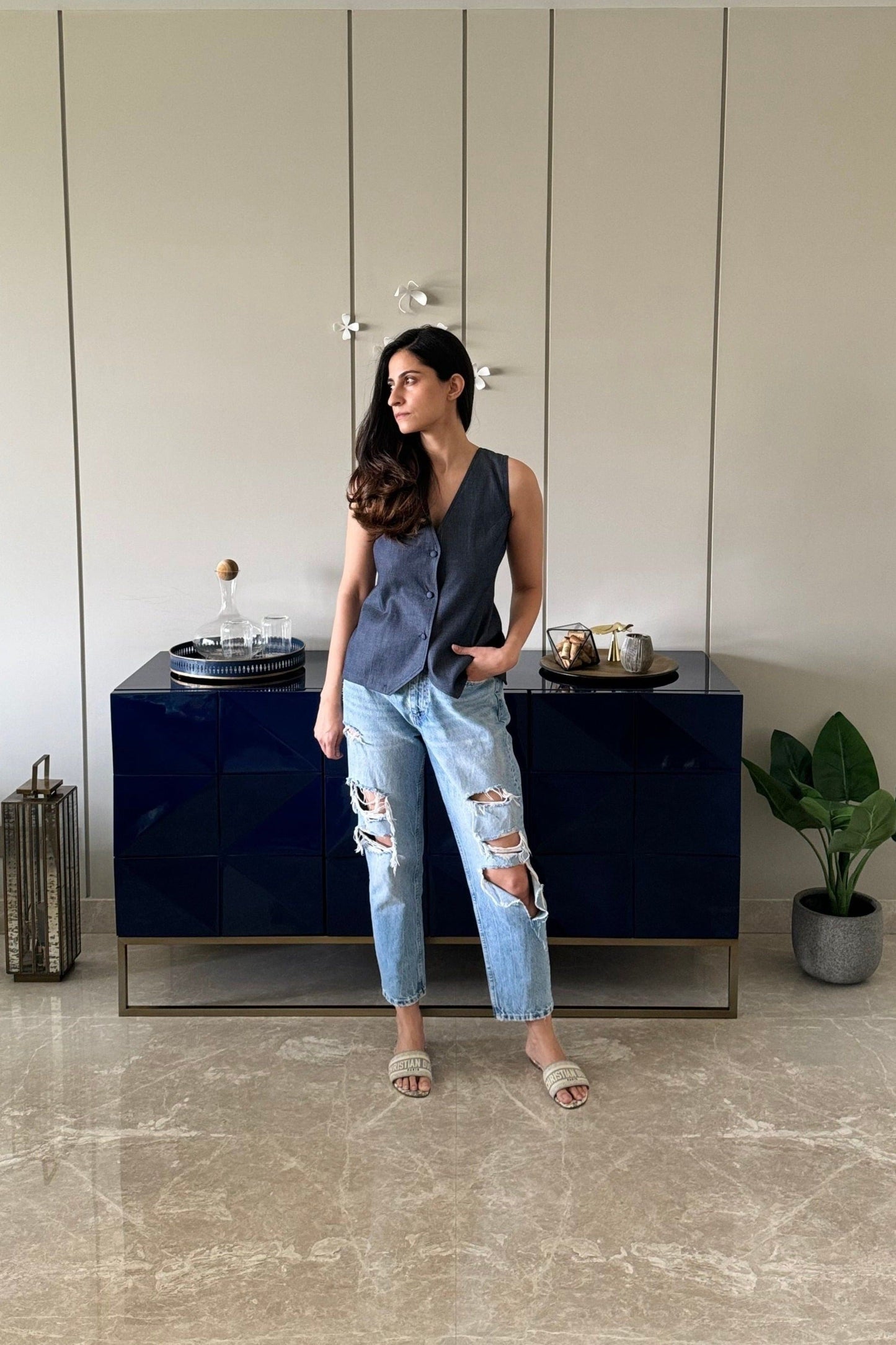 backless waistcoat top