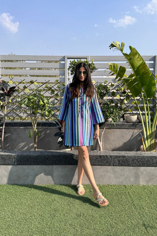 Purple Stripe Dress