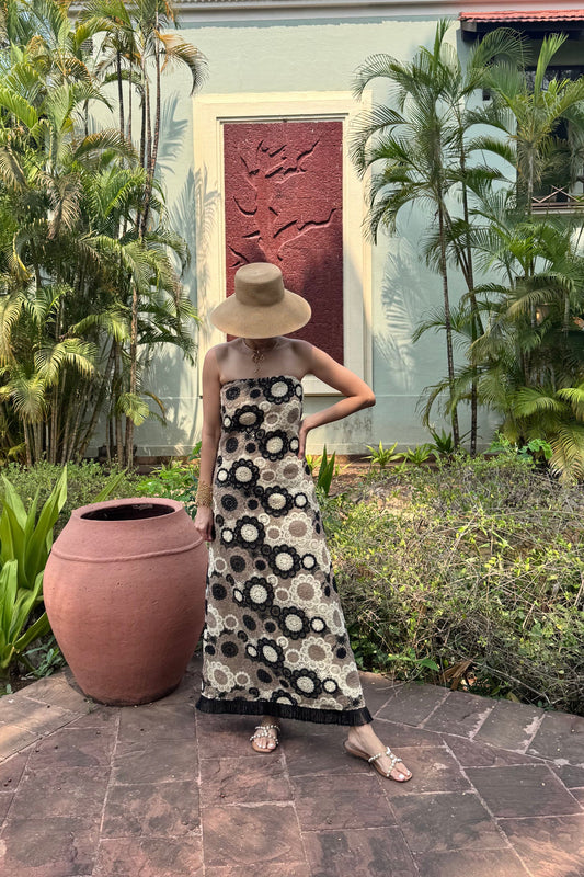 Strapless Crochet Dress