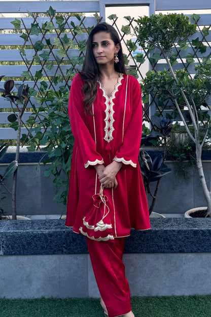 Short Kurta Set With Salwar