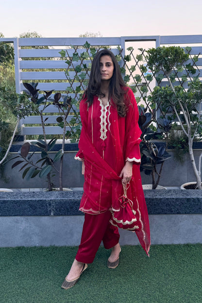 Short Kurta Set With Salwar