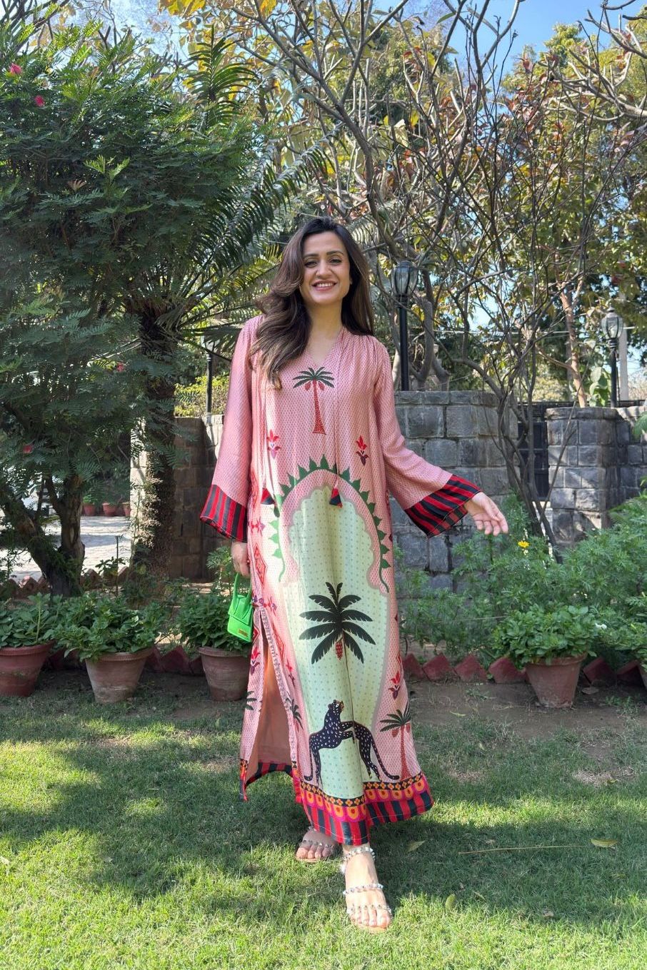 Palm Oath Print Kaftan