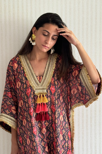 Ikat Print Kaftan